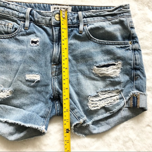 FRAME LE GRAND GARCON SHORT Size 25 STYLISH TRENDY SUMMER Rodeo Festival - Picture 8 of 9